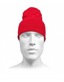 Unisex acrylic  self Designer Cap red